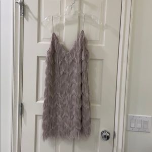Zara fringe flapper mini dress